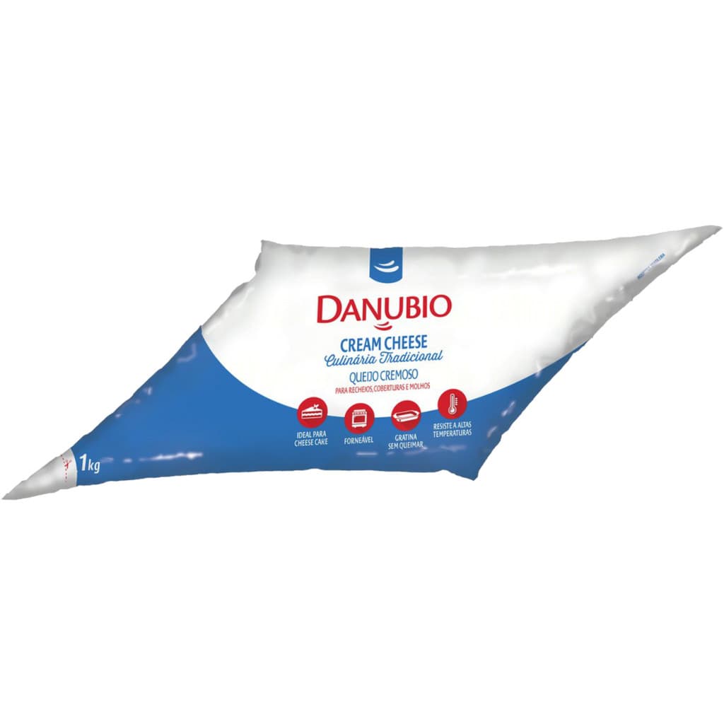 Cream Cheese Danubio Bisnaga 1kg Tradicional