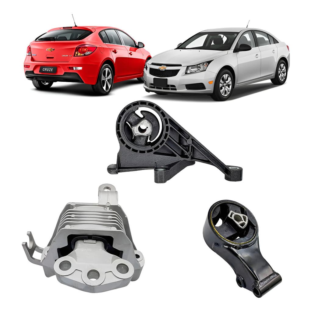Kit 3 Coxim Motor Cambio Automático Gm Cruze 2012 A 2016