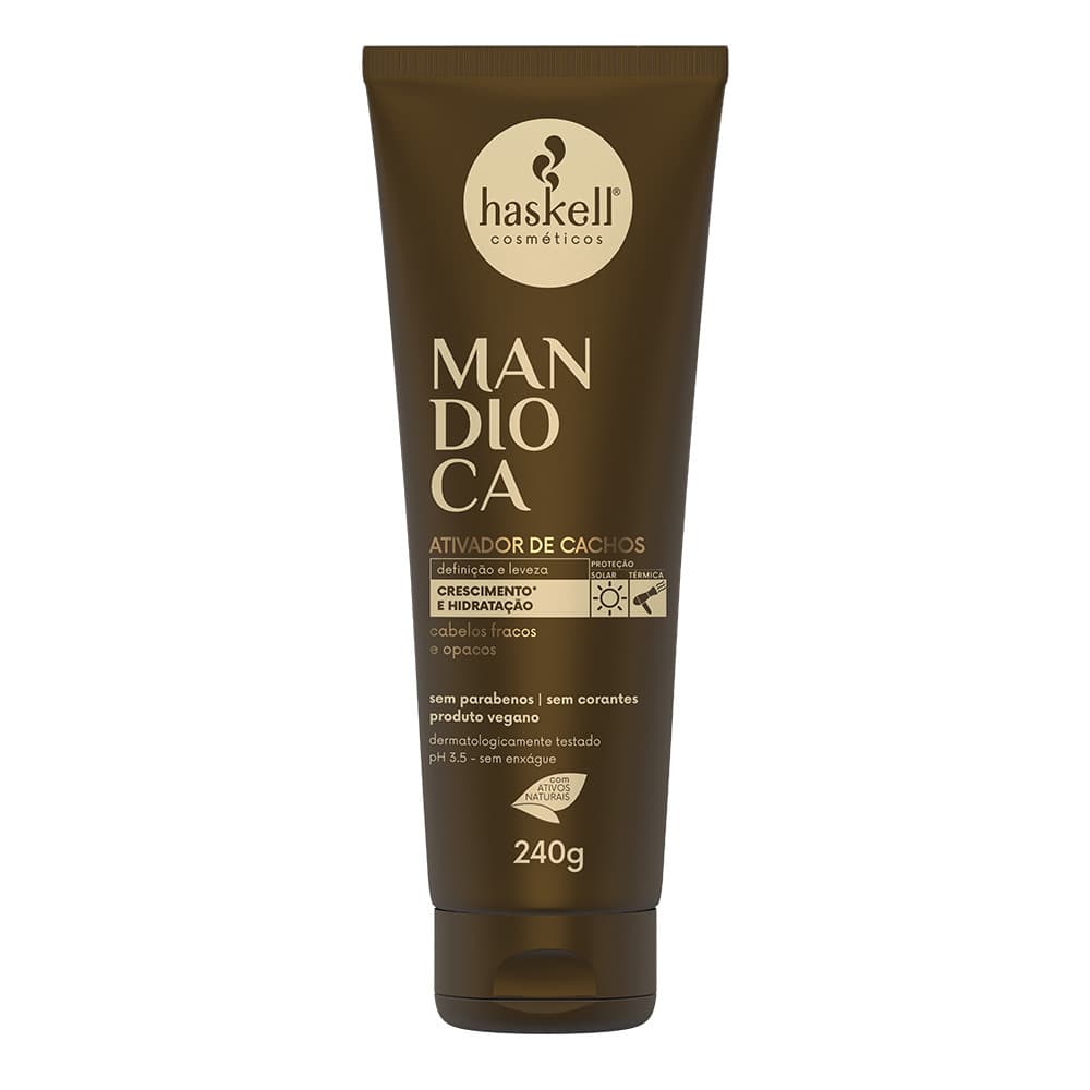 Ativador De Cachos Haskell Mandioca Hidrataçao Profunda 240g
