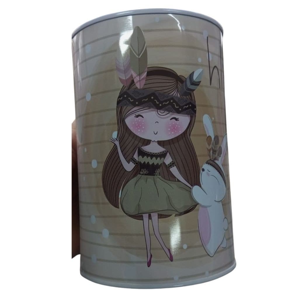 Cofre De Metal 15cm Estampas Mz-24061 A Unidade