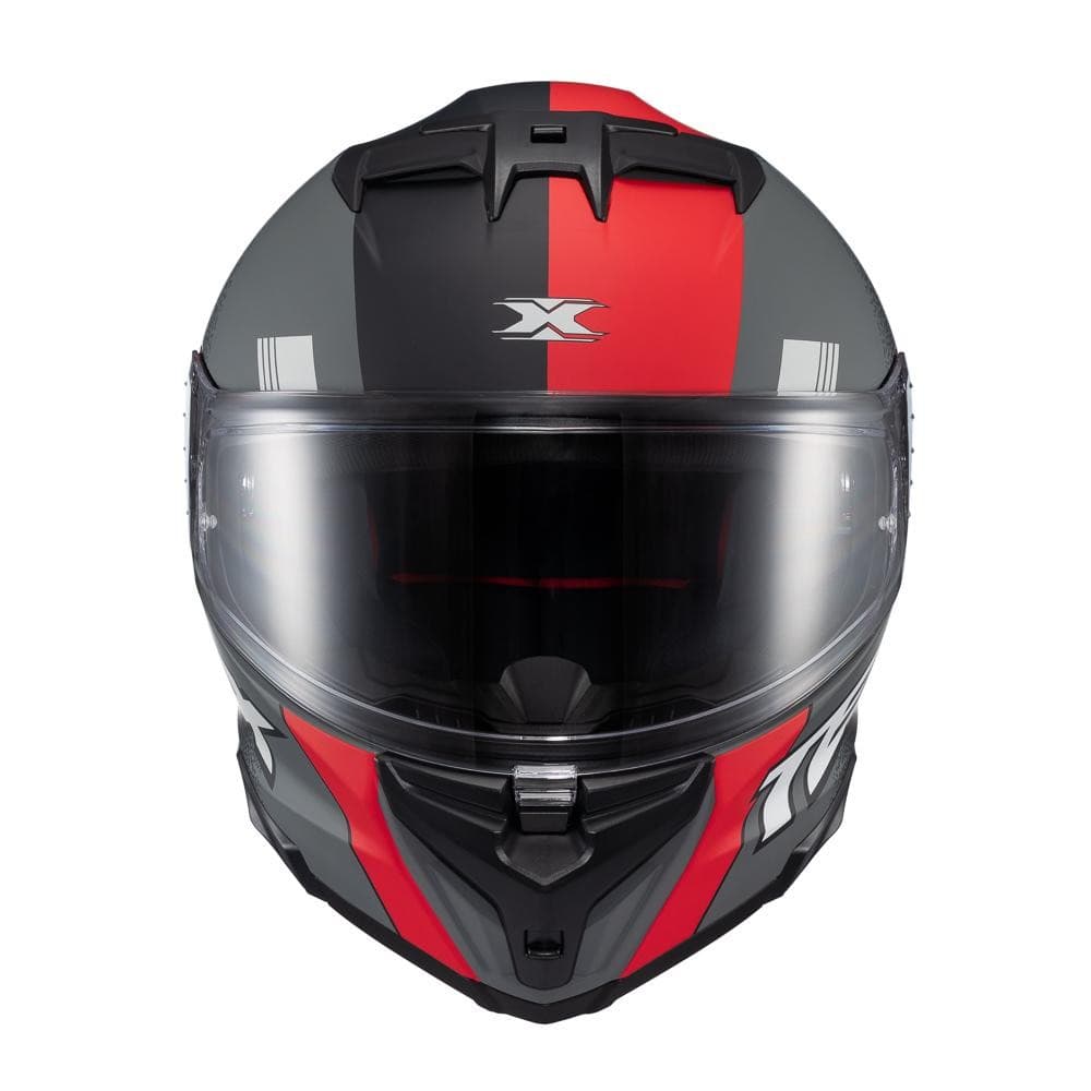 Capacete Texx Fecha Kaiman Track Verm Pret Cinz Fosc 62 [F016]