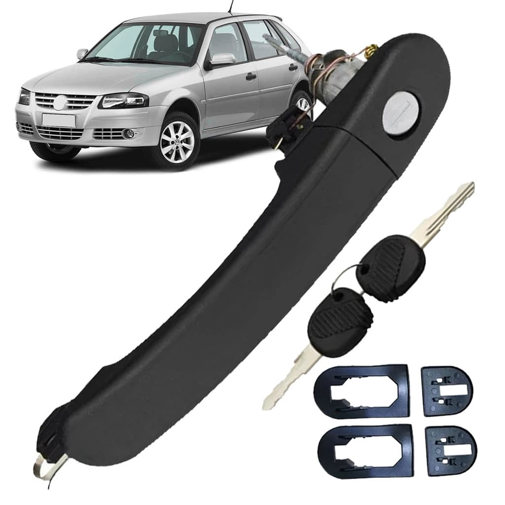 Maçaneta Externa Porta Dianteira Chave Gol G3 2000 A 2005 G4 2006 A 2014 4 Portas