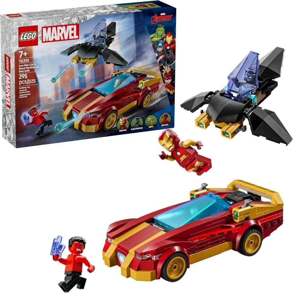 Carro Do Homem De Ferro E Pantera Negra Lego - Lego 76310