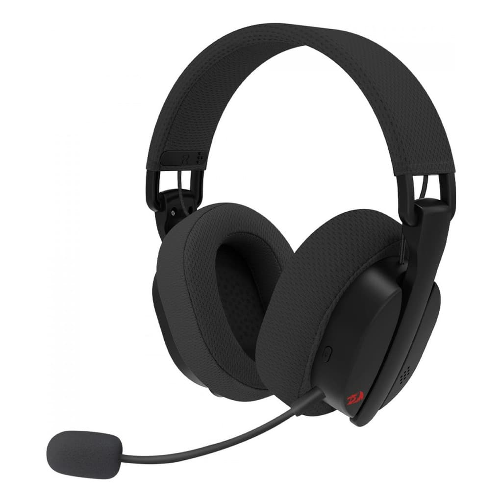 HEADSET GAMER PRETO REDRAGON LUCE SEM FIO COM BLUETOOTH, WIRELESS E CABO USB COM MICROFONE H888