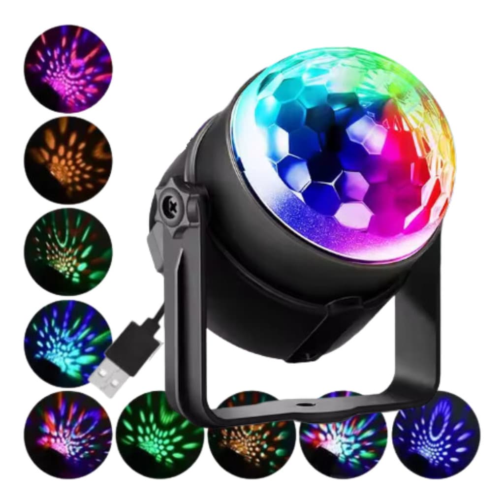 Bola Maluca Mini Globo Jogo De Luz Led Rgb LEY2146