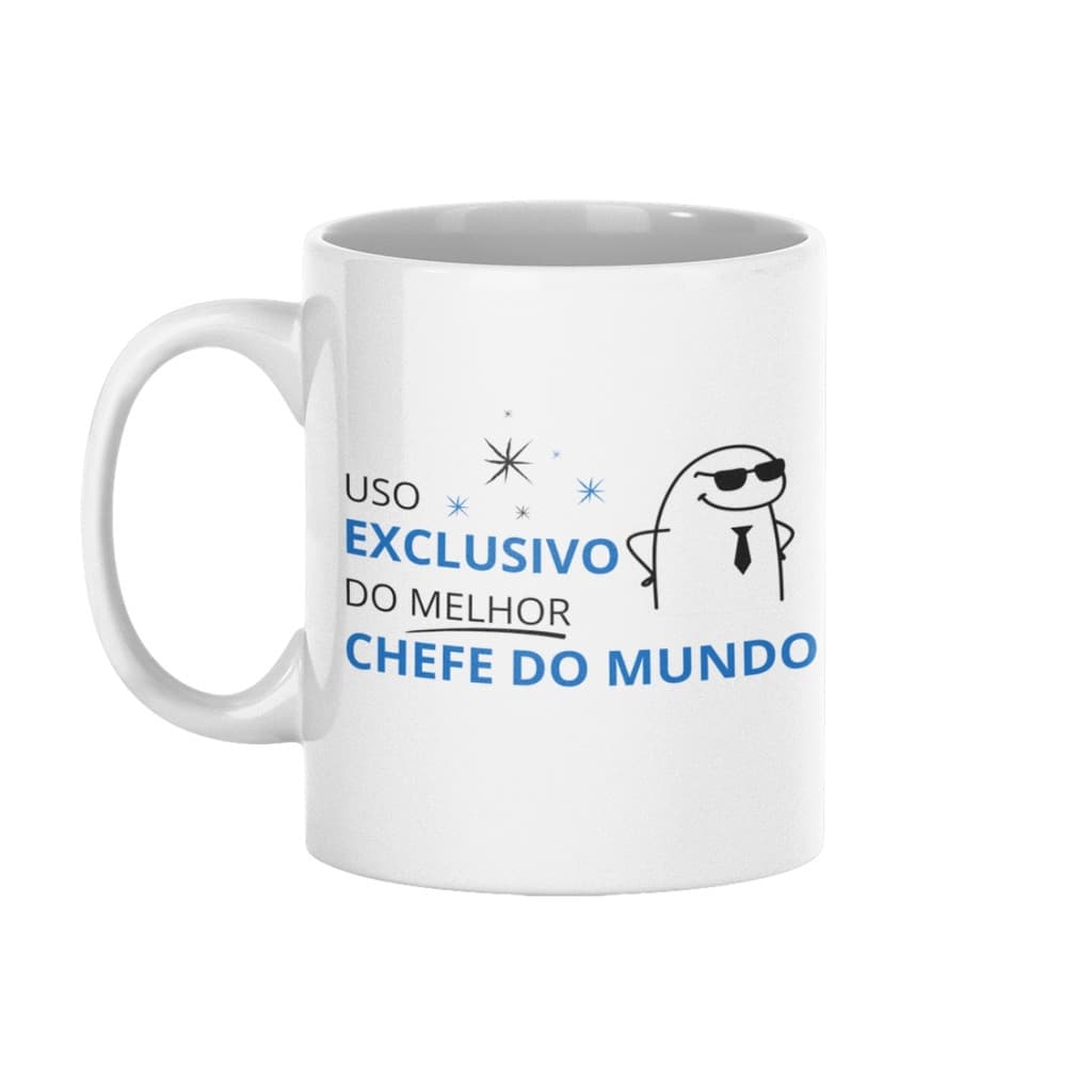 Caneca Melhor Chefe do Mundo Uso Exclusivo
