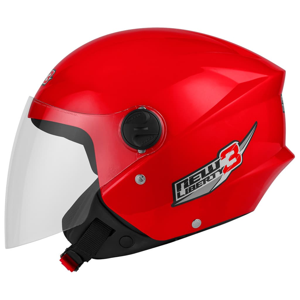 Capacete Aberto Pro Tork New Liberty 3 Solid Viseira Cristal Masculino Feminino Urbano Street