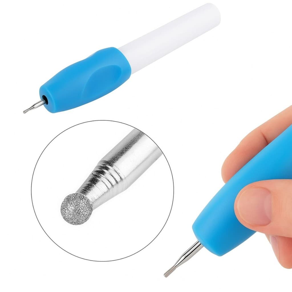 Caneta Gravadora de Peças Utensílios Gravador Metal Vidro Plástico Madeira Pequena a Pilha