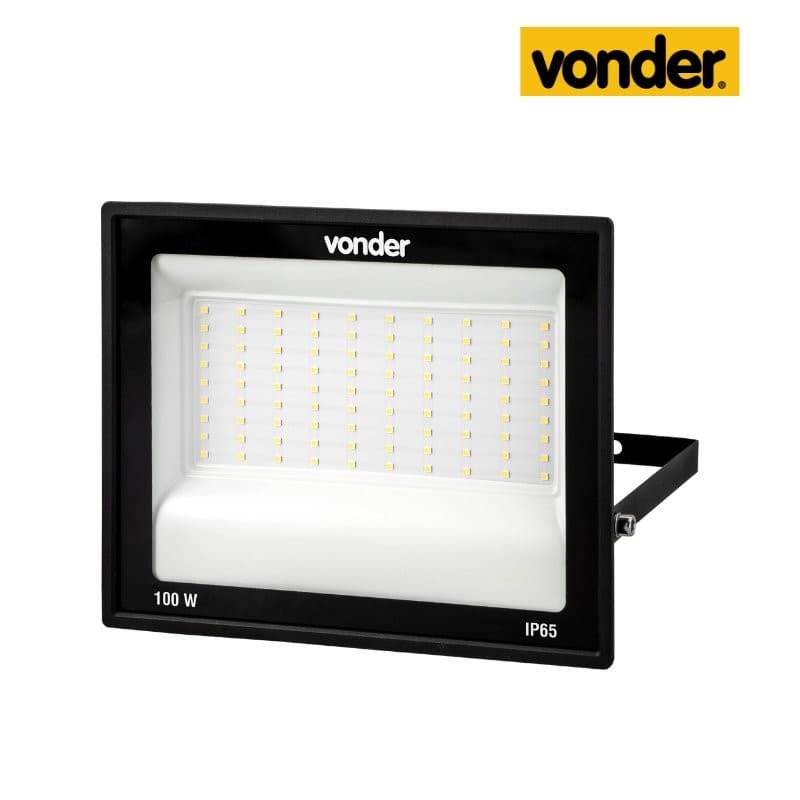 Refletor LED 100W RLV1003 VONDER – Alta potência e economia para grandes áreas