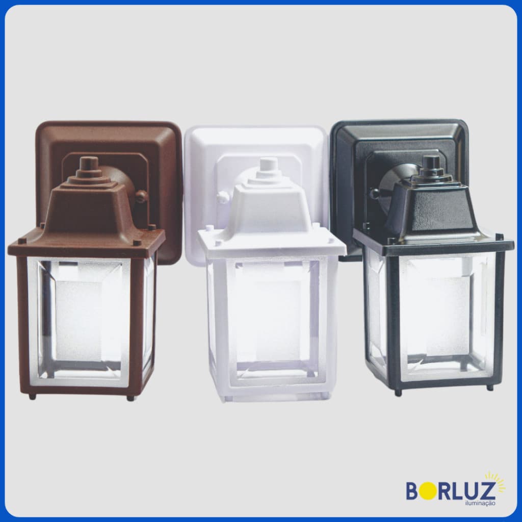Luminária Colonial Estilo Clássico Vintage Bivolt Com Vidro Transparente E27