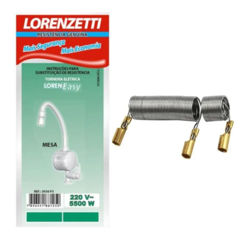 Kit 2 Unid. Resistência Torneira Mesa Loren Easy 220v 5500w Lorenzetti