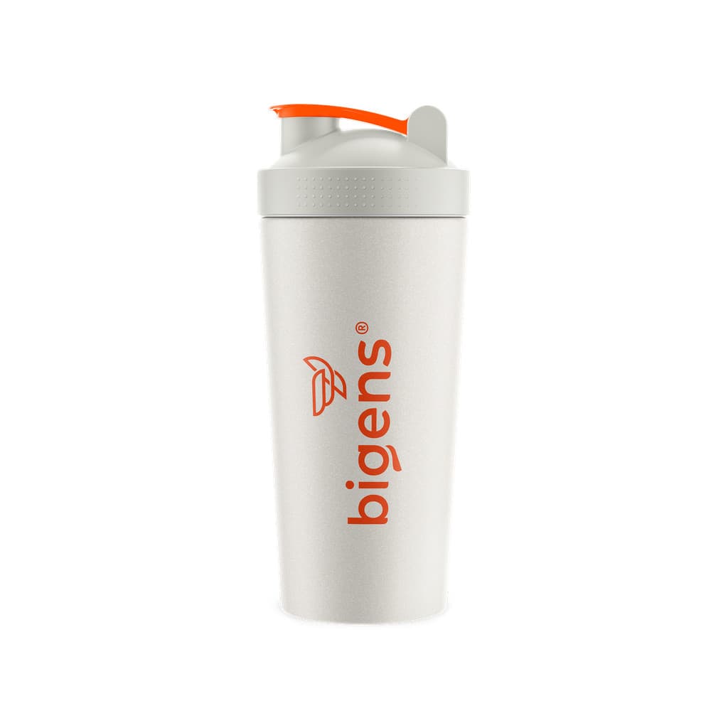 Coqueteleira Esportiva Bigens 600 mL Perolada – Shaker para Whey, Pré-Treino e Vitaminas