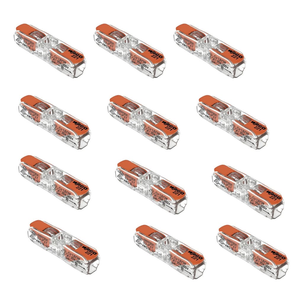 10 Conector Emenda Fio Wago Som Carro Lustre Spot Jardim