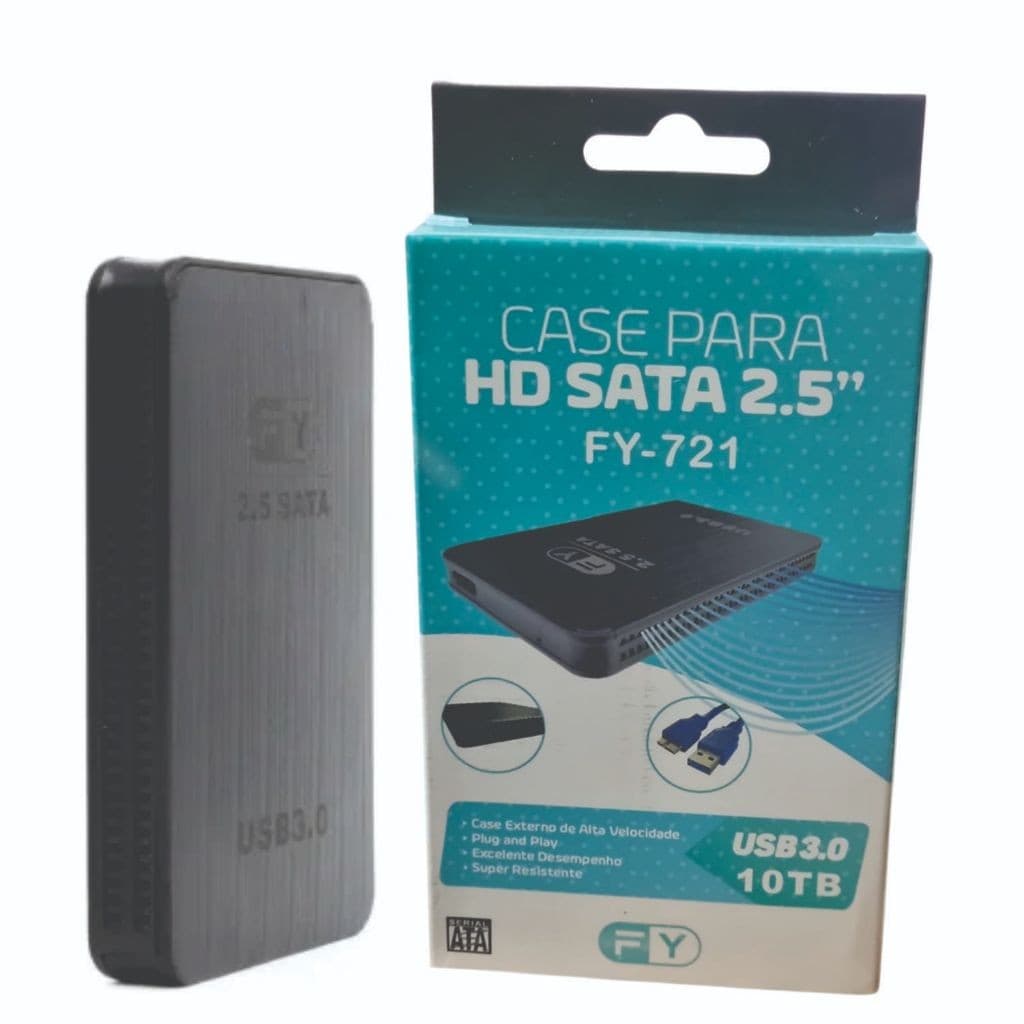 Case Hd Externo 2.5 Sata Usb 3.0 Gaveta Ssd Notebook Fy