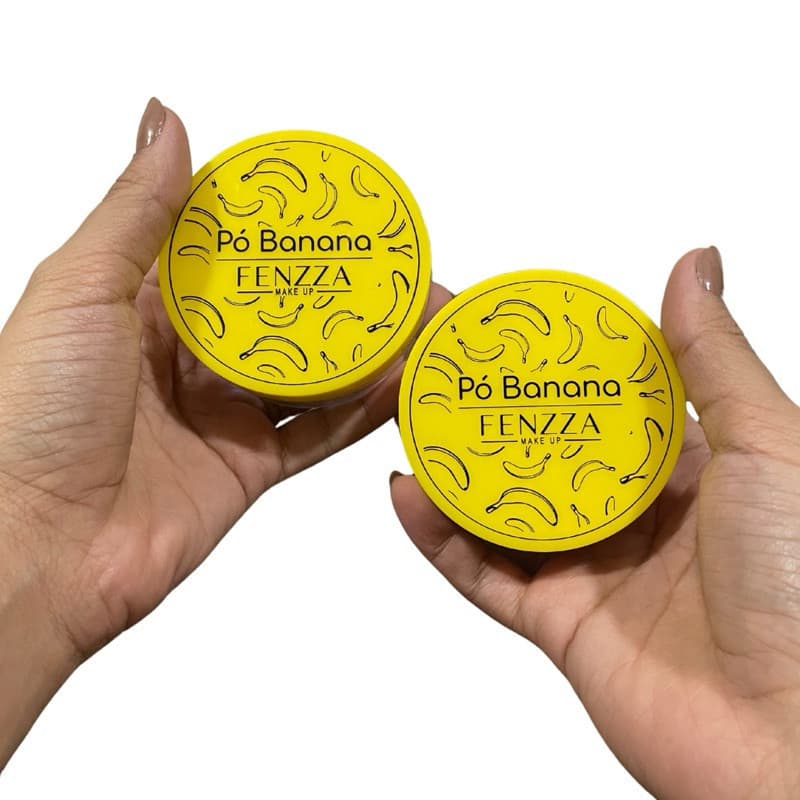Pó Banana Fenzza Finalizador Translucido Ultra Fino Efeito Matte