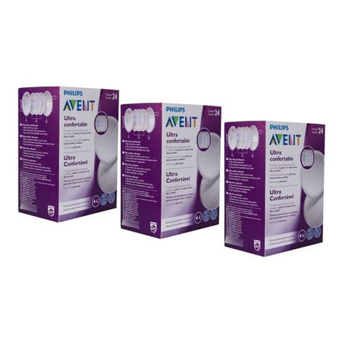 Kit 3 Cx Absorvente Descartável Para Seios Avent Noite E Dia Philips