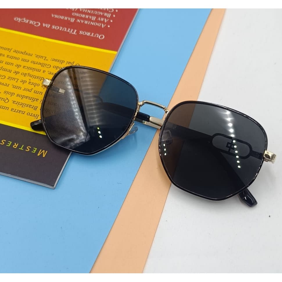 Óculos de Sol Feminino Hexagonal Novo Modelo Blogueira