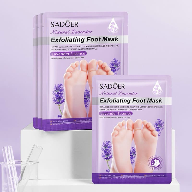 Meias Esfoliantes e Hidratantes para os Pés 35g Sadoer | Spa em Casa, Pés Macios