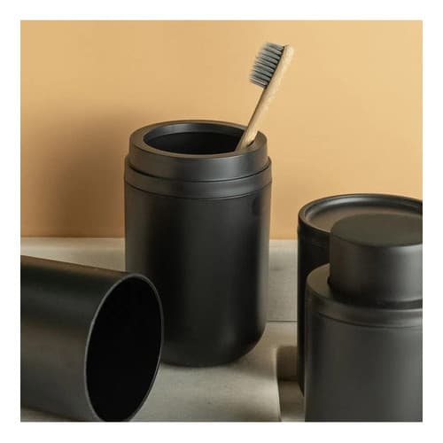 Porta Escova De Dente E Creme Dental Com Tampa Banheiro