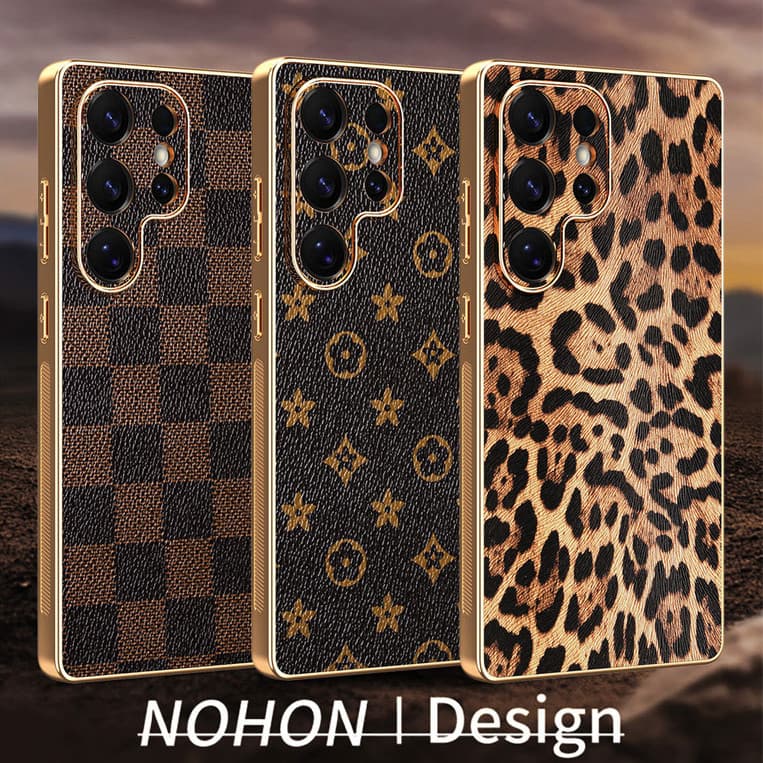 Capa de celular Telefone Couro Luxuosa para Samsung Galaxy S26 S25 S24 S23 S22 S21 FE Ultra Plus 5G Capinha anti impacto