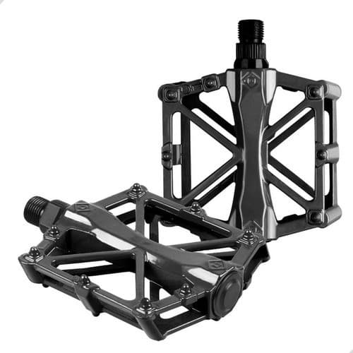 Pedal Plataforma Alumínio Esfera Rosca Grossa 9/16 Mtb Bmx