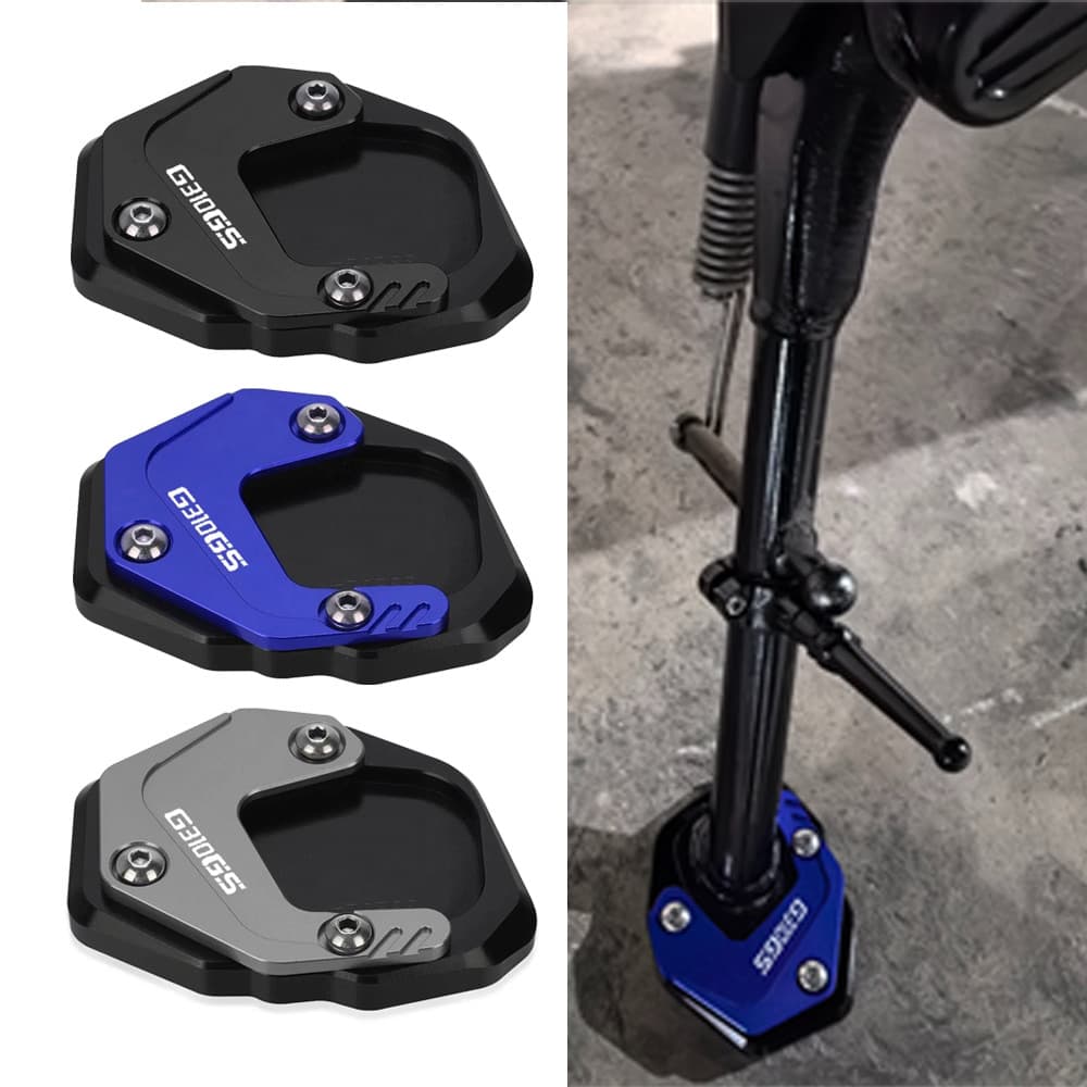 Para BMW G310GS G 310 GS 2018 2019 2020 2021 2022 2023 Motocicleta CNC Pé Suporte Lateral Extensão Almofada Placa De Tam