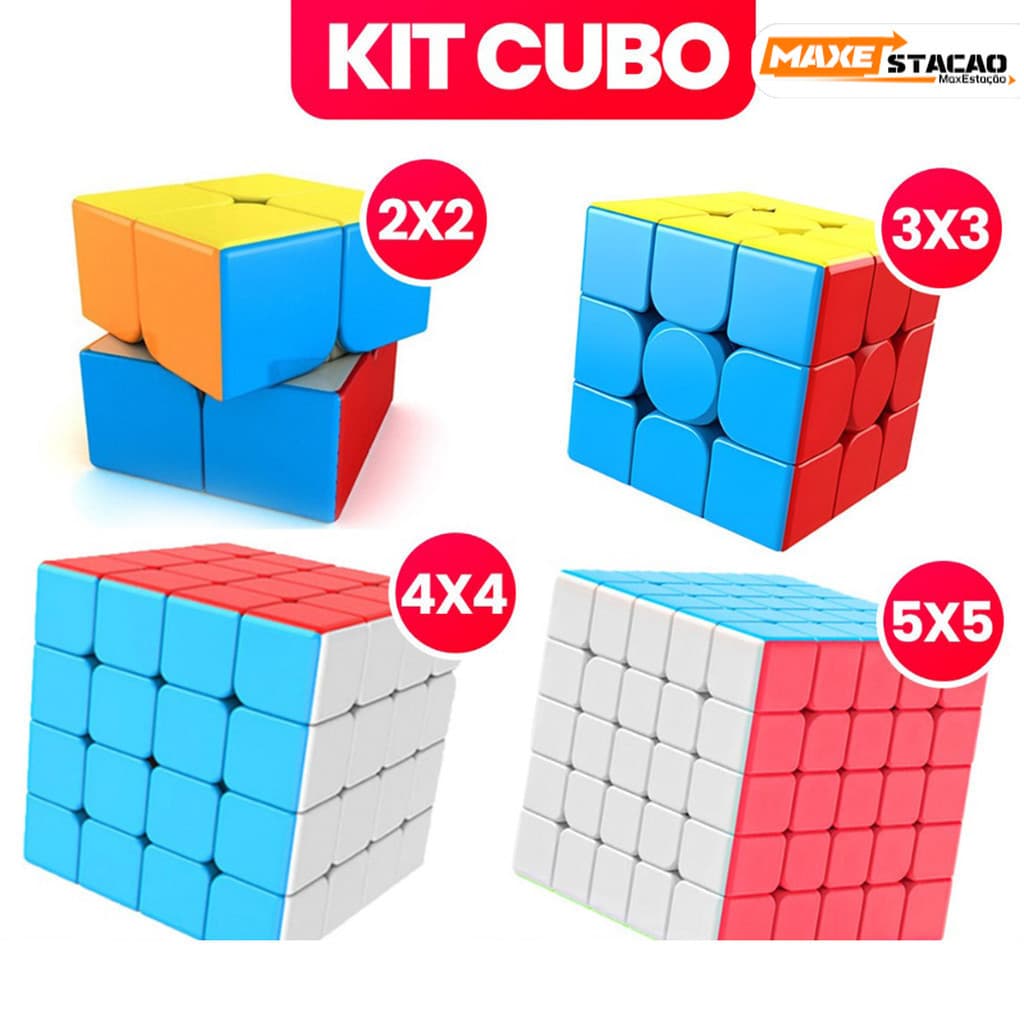 Conjunto de cubos de rubik profissional Original, cubo de rubik antiestresse, cubo de rubik 2x2/3x3/4x4/5x5/p