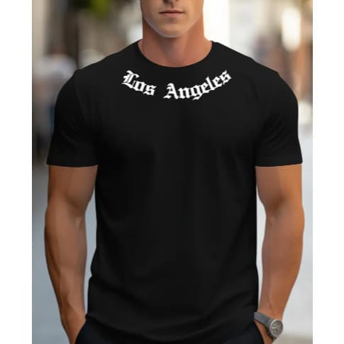 Camisa Camiseta Masculina De Algodão Premium Lançamento Los Angeles