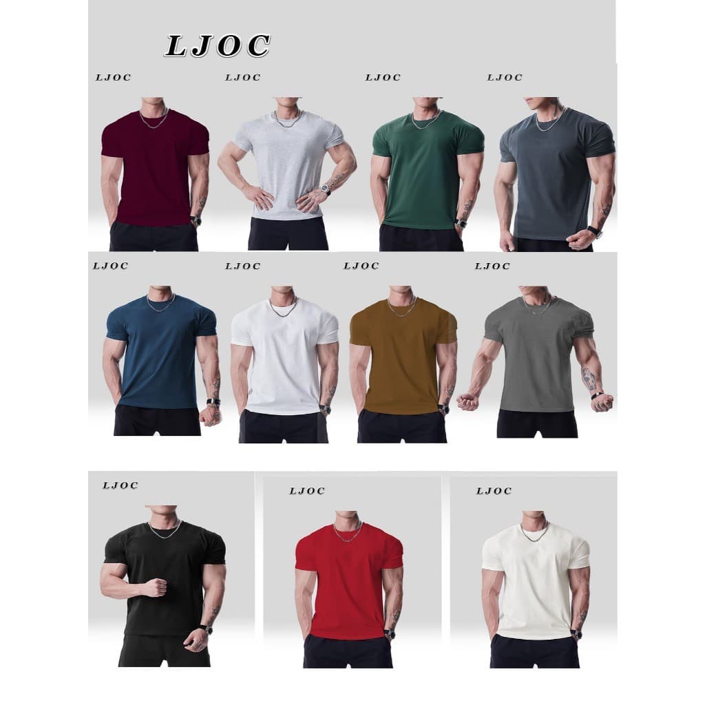 Kit 3 Camiseta Básica Lisa Premium Camisetas Tradicional 100% Algodão 30.1 Preto Cinza Bordo Branco Azul Vermelho