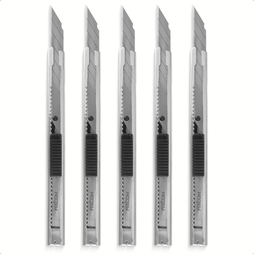 Kit 5 Estiletes 30 Graus 9mm Profissional Inóx Lâmina 60°