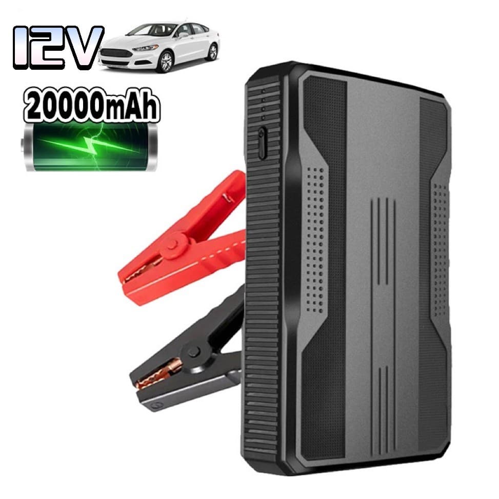 20000mAh Auxiliar De Partida Acionador Automotivo Portátil Emergência Carro  12V Com Garra Jacaré