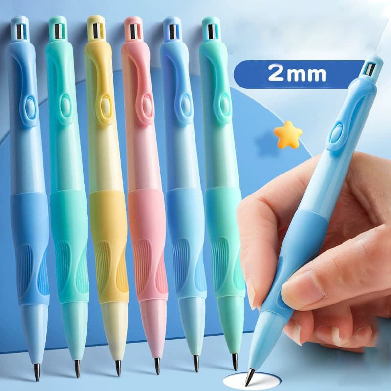 9 peças/2mm correção de postura lápis mecânico correção aperto lápis escola primária St
