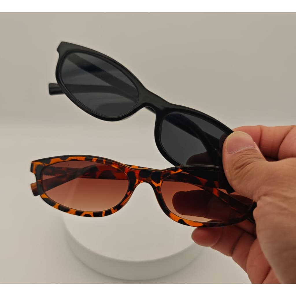 óculos de sol Marca Designer  Oval pequeno óculos  feminino Retro