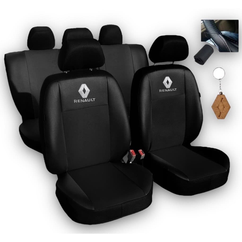 Capa Banco Carro Couro Renault Clio 2007 2008 2009 2010 2011