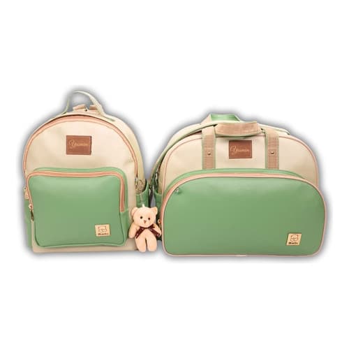 Kit Bolsa G Maternidade Personalizada Bebe Mochila Trocador - Linha Yasmim