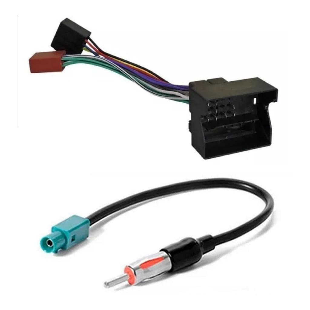 Chicote Conector Dvd Multimídia Radio E Antena Vw Voyage G5 G6 G7