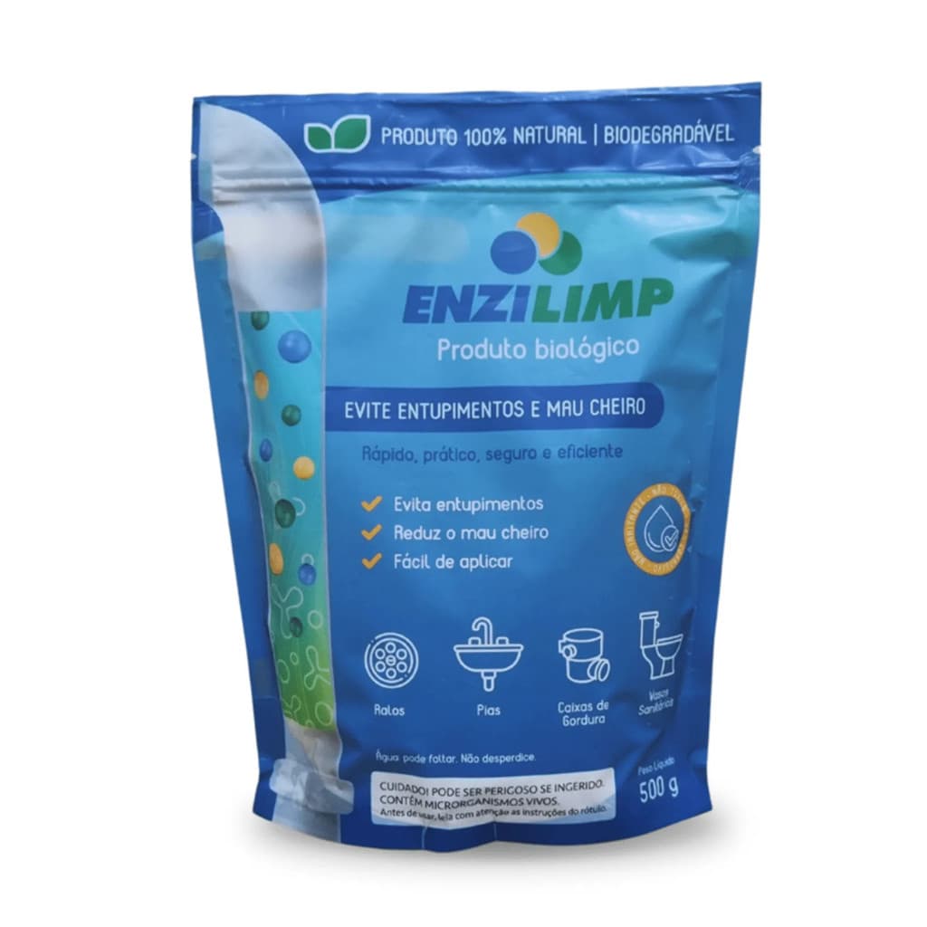 Enzilimp Biodegradador - Limpa Fossa E Caixa Gordura / 1 KG