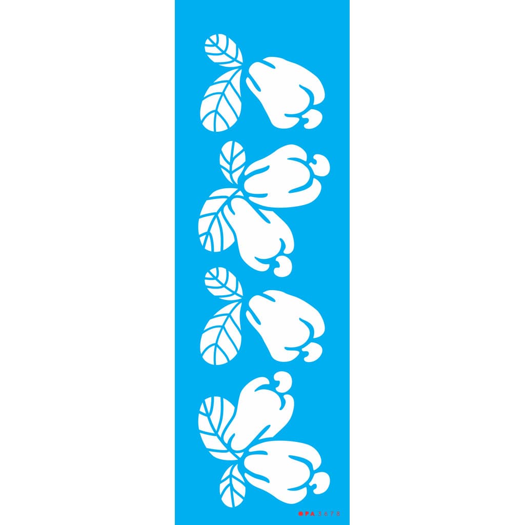 Stencil Etamparia Frutas Cajus 10x30 Opa 3678