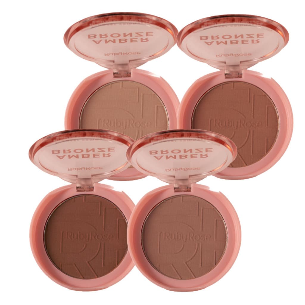 Bronzer Compacto Ruby Rose Amber Bronze Hbm202