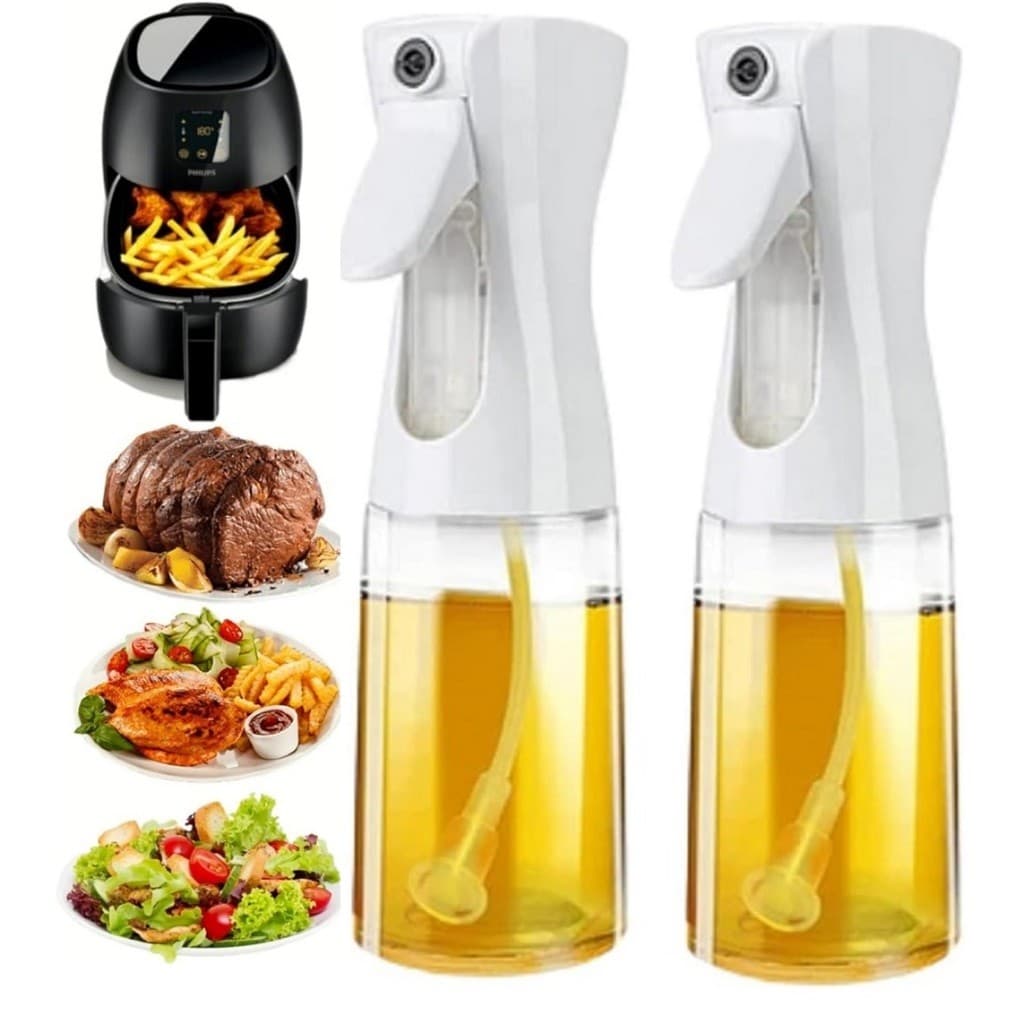 Kit 2 Spray Borrifador Pulverizador Porta Azeite Vinagre Óleos Galheteiro Chef Cozinha