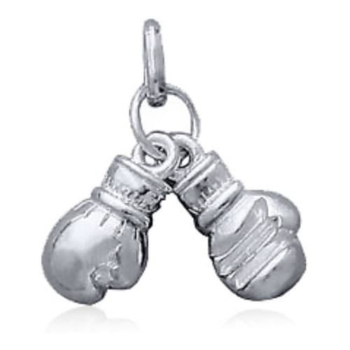 Pingente Pura Prata 925 Par Luva De Boxe - Exclusivo  -  Compre Joias Direto Da Fábrica E Economize Dinheiro