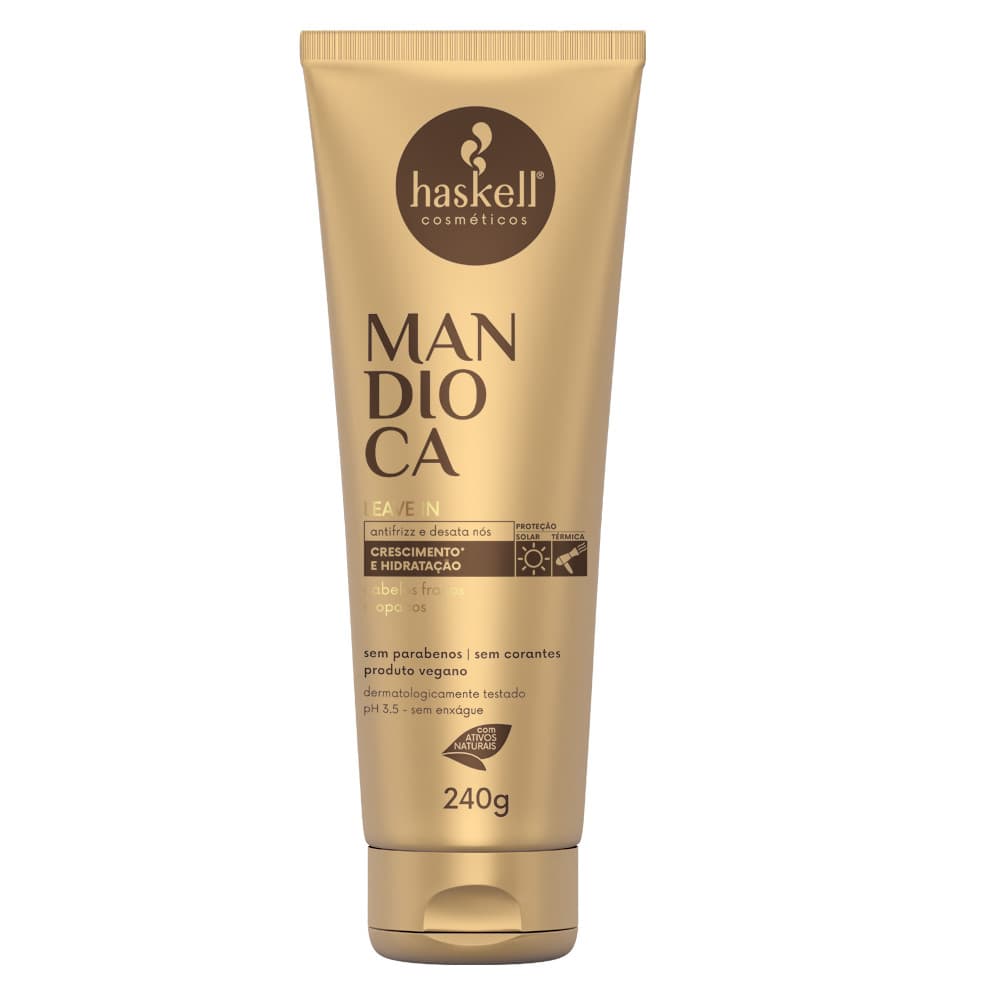 Leave In Haskell Mandioca Crescimento e Hidrataçao240gr