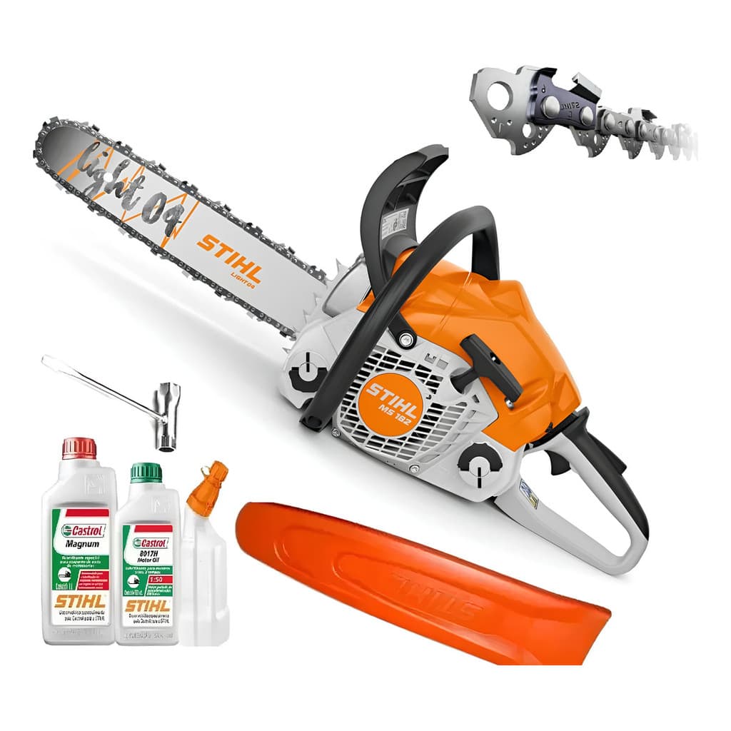 Kit Motosserra Stihl Ms 182 Óleo 2t  Misturador Sabre 40cm