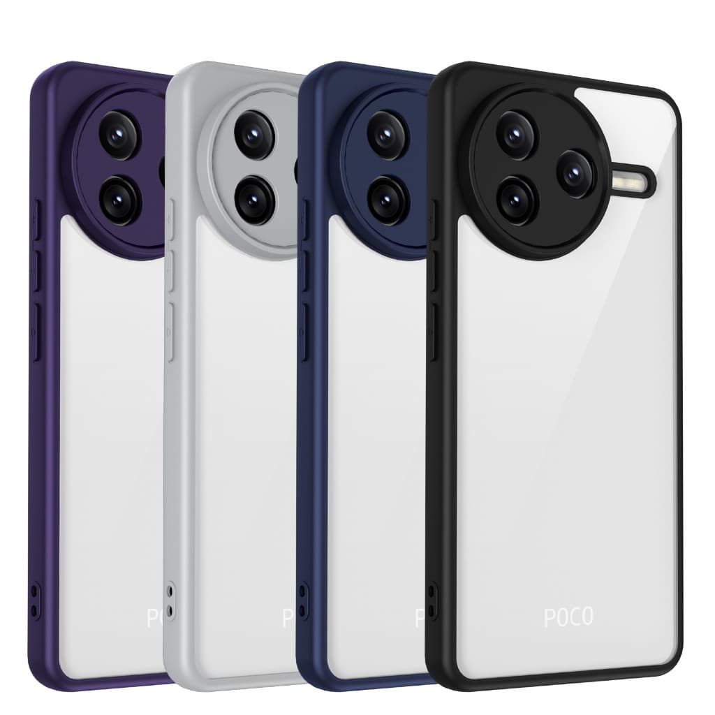 Capa De Telefone Para Xiaomi POCO F7 Pro F7 Lente Protetora Acrílica Ultra Transparente Dura