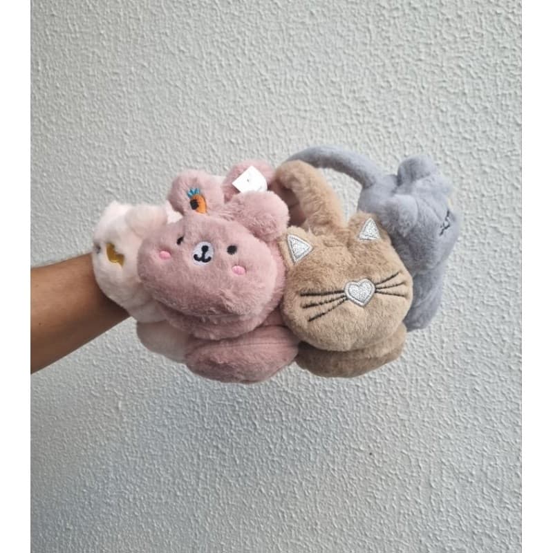 Protetor de Orelha Infantil de Menino e Menina Inverno.