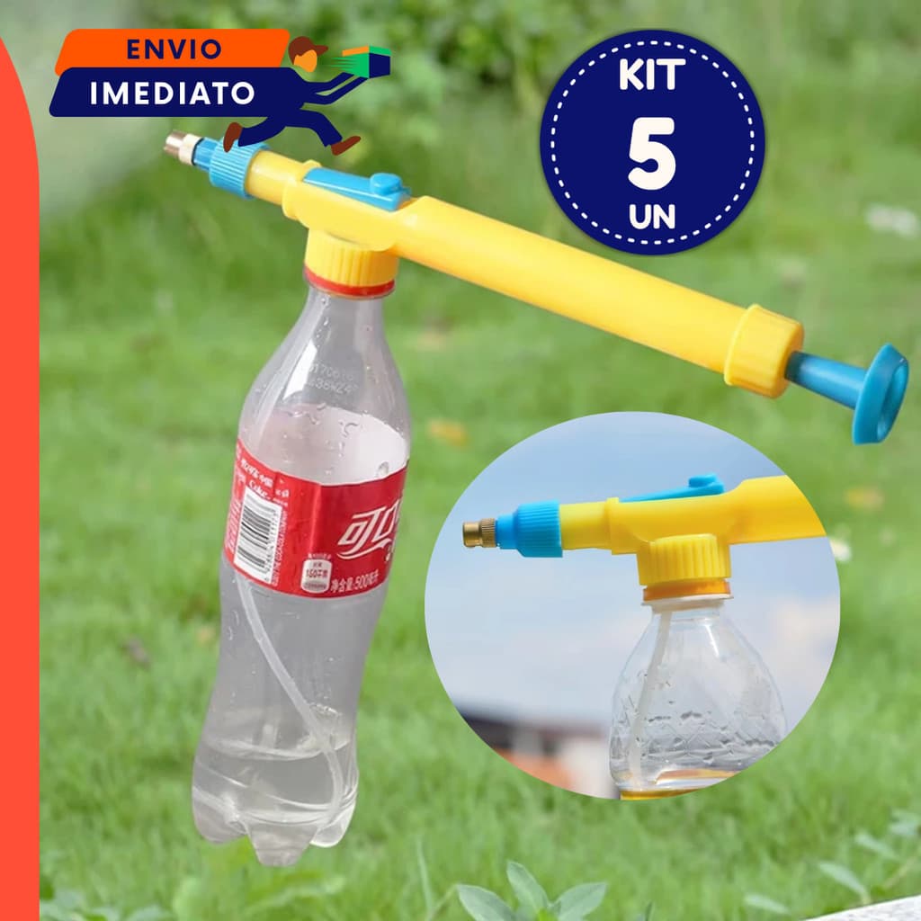 Adaptador Pulverizador Para Garrafa PET Borrifador Resistente 1 3 5 Unidades