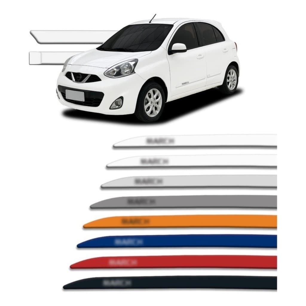 Friso Lateral Nissan March Todas As Cores Originais