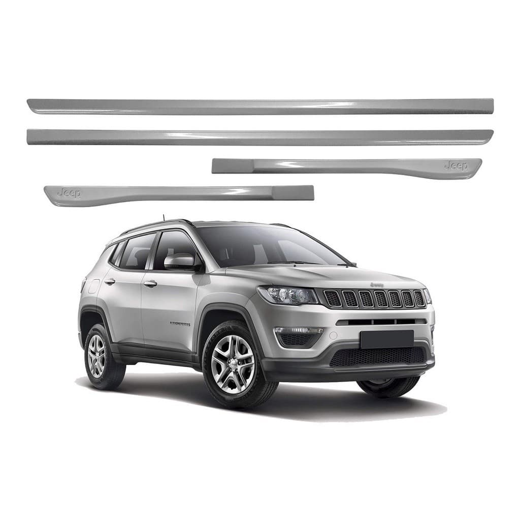 Friso Lateral Original Jeep Compass Prata Billet 2017 A 2021