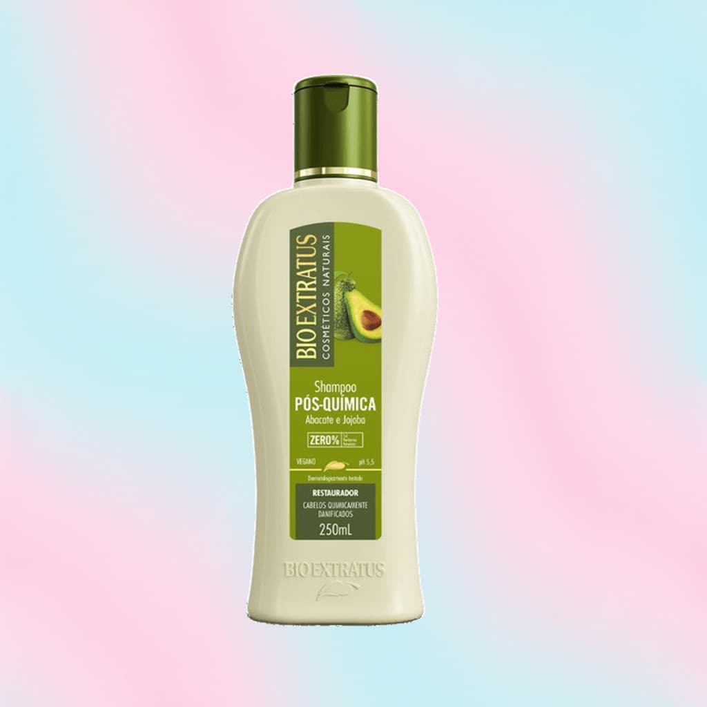 Shampoo Bio Extratus Pós-Química 250mL restaurador para cabelos quimicamente danificados