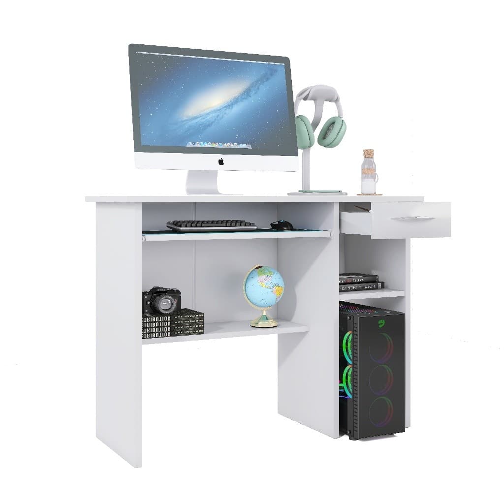 Escrivaninha Gamer Mesa Para Computador Com 1 Gaveta e Espaço Para CPU Quarto Estudo Escritório